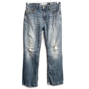 BKE Denim Tyler Straight Leg Distressed Jeans